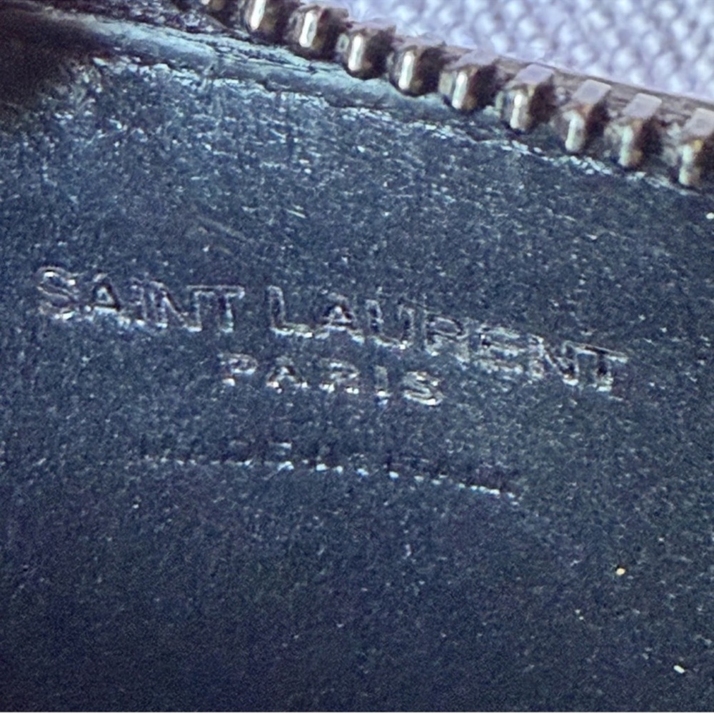 SAINT LAURENT crock embossed wallet - Picture 4 of 5